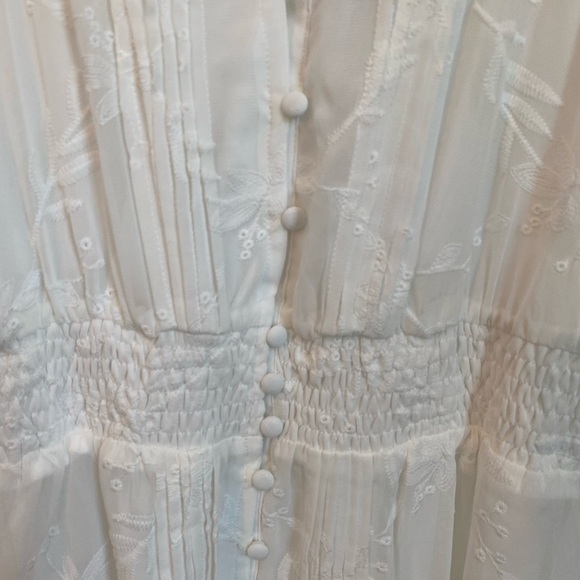 Lulu's Ivory Button-Down Maxi Dress NWT - Picture 6 of 9